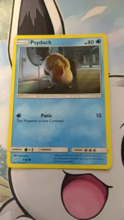 2019 POKEMON DETECTIVE PIKACHU PSYDUCK 7/18 HOLO (COMMON) - Image 1