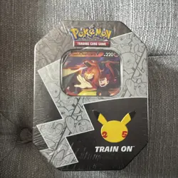 Pokemon TCG 25th Anniversary Tin - Lance's Charizard V - New Sealed Celebrations - Image 1