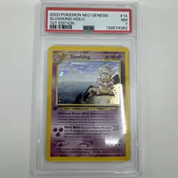 2000 POKEMON NEO GENESIS 1ST EDITION #14/111 SLOWKING HOLO PSA 7 - Image 1