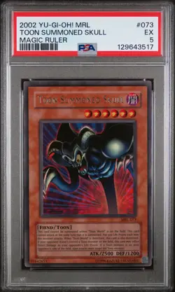 2002 YU-GI-OH! MRL-MAGIC RULER #073 TOON SUMMONED SKULL PSA 5 - Image 1