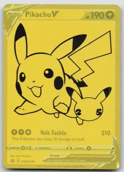 Pikachu V - SWSH145 SWSH: Sword & Shield Promo Cards - Pokemon Card - NM - Image 1