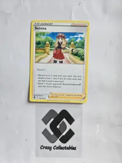 Pokemon Cards Serena 164/195 Non Holo Silver Tempest Mint Card - Image 1