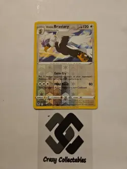 Pokemon Card Hisuian Braviary 149/195 Silver Tempest Reverse Holo Mint Card - Image 1