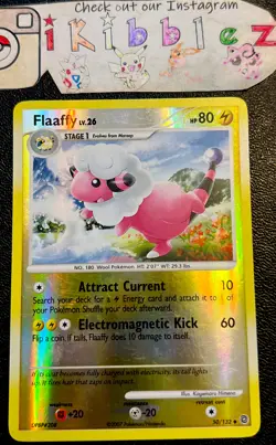 Flaaffy 50/132 LP Reverse Holo Secret Wonders Pokemon Card! - Image 1