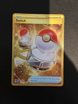 Pokemon TCG Card - Switch 206/165 151 Hyper Rare Gold English - Image 1