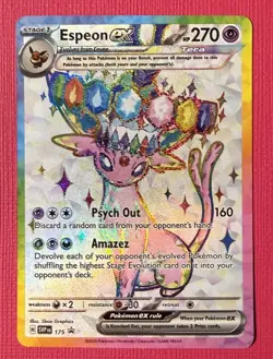 Espeon ex SVP175 Sv: Scarlet & Violet Promo Cards Holo Pokemon TCG MINT - Image 1