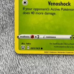Bellsprout 001/163 - Battle Styles - Common - Pokemon Card TCG - LP - Image 2