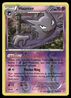 Pokemon Cards Haunter 34/83 Reverse Holo Generations NM - Image 1