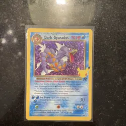 Pokemon Dark Gyarados TCG 8/82 Team Rocket Non-Holo Card WOTC, celebrations - Image 1