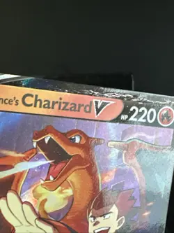 Pokemon Card Lance’s Charizard V SWSH133 Celebrations Black Star Promo Played - Image 3