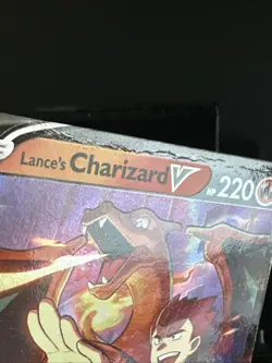 Pokemon Card Lance’s Charizard V SWSH133 Celebrations Black Star Promo Played - Image 5