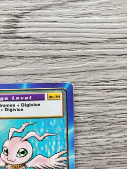 MarineAngemon BO-34 Gold Rare Digimon Card 1999 Bandai MP - Image 4