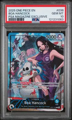 One Piece PSA 10 Boa Hancock OP07-038 PSA Magazine Exclusive Promo Card - Image 1