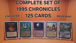 VINTAGE - 1995 Magic The Gathering CHRONICLES COMPLETE SET OF 125 CARDS UNPLAYED - Image 1
