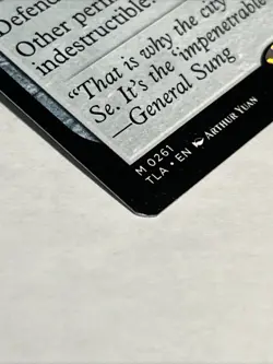 MTG The Walls of Ba Sing Se Avatar: The Last Airbender Regular Mythic Rare 0261 - Image 3