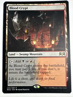 1x Blood Crypt Ravnica Allegiance - Rare - NM - NonFoil - - Image 1