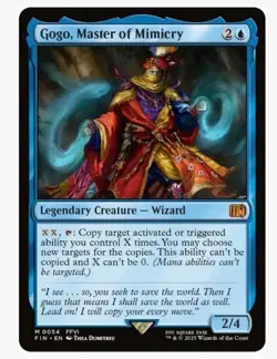 1x MTG Gogo, Master of Mimicry - Final Fantasy Mythic! NM Mint! Ships Fast - Image 1