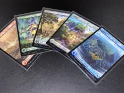 Magic The Gathering - Chocobo Foil Lands Lot (1 Of Each) - Image 1