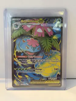 Pokemon TCG Mega Evolution Venusaur EX Full Art Ultra Rare Card 155/132 NM - Image 1