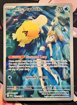 Pokemon TCG Misty's Psyduck Scarlet & Violet 193/182 Destined Rivals IR - Image 1