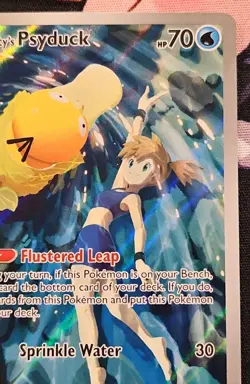 Pokemon TCG Misty's Psyduck Scarlet & Violet 193/182 Destined Rivals IR - Image 3