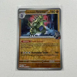 Pokemon Team Rockets Tyranitar Reverse Holo Destined Rivals 096/182*PACK FRESH* - Image 1