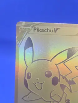 Pokemon Celebrations Pikachu V SWSH145 Gold Full Art Promo NM - Image 3