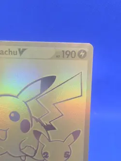 Pokemon Celebrations Pikachu V SWSH145 Gold Full Art Promo NM - Image 4