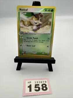 Nuzleaf 48/100 Reverse Holo Pokemon 2003 E-Reader EX Sandstorm NM - Image 1