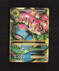 Mega Venusaur EX 100/108 Evolutions Full Art Ultra Rare Holo Pokemon Card MP - Image 1