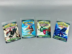 Pokemon Ex Emerald booster pack x4 artwork bustine aperte/empty - Image 1