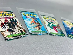 Pokemon Ex Emerald booster pack x4 artwork bustine aperte/empty - Image 3