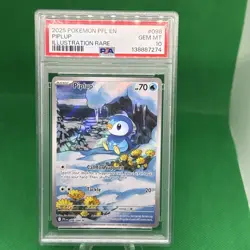 PSA 10 2025 POKEMON PFL EN-PHANTASMAL FLAMES #098 PIPLUP ILLUSTRATION RARE - Image 1