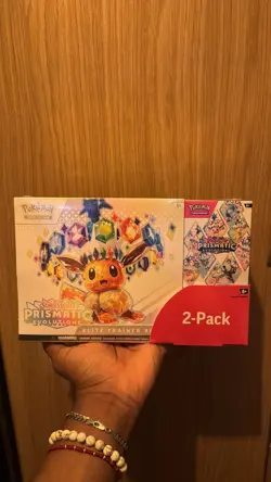 Pokemon TCG Prismatic Evolutions ETB and Booster Bundle Costco 2pk New & Sealed - Image 1