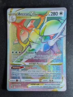 Arceus VSTAR - 176/172 Brilliant Stars (Pokemon) Secret Rainbow Rare - Image 1