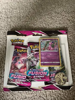 Pokemon Sword & Shield Fusion Strike 3 Booster Pack Blister With Espeon Promo - Image 1