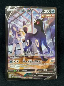 Pokemon TCG Brilliant Stars TG22/TG30 Umbreon Single Strike NM MT Rare *CLEAN* - Image 1