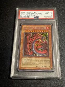 2006 Yu-Gi-Oh! Uria Lord of Searing Flames #EN005 PSA 8 - Image 2