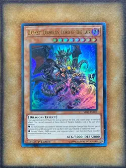 Yugioh Darkest Diabolos, Lord of the Lair SR06-EN001 Ultra Rare 1st Ed LP - Image 1