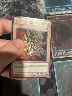 Yugioh TCG Elemental Hero Sparkman LCGX-EN007 Unlimited Secret Rare LP - Image 4