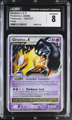 CGC 8 Giratina LV.X 2009 Platinum 124/127 Holo Pokemon Card - Image 1
