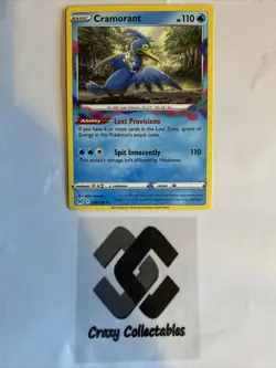 Pokemon Cards Cramorant 050/196 Lost Origin Non Holo Rare Mint Condition Card - Image 1