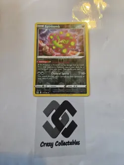 Pokemon Card Spiritomb 117/196 Lost Origin Reverse Holo Rare Mint Condition - Image 1