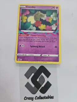 Pokemon Cards Comfey 079/196 Non Holo Rare Lost Origin Mint Card - Image 1