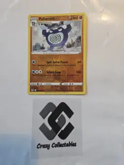 Pokemon Card Poliwrath 085/196 Lost Origin Reverse Holo Rare Mint Condition - Image 1
