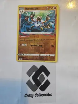 Pokemon Card Barbaracle 107/196 Lost Origin Reverse Holo Rare Mint Condition - Image 1