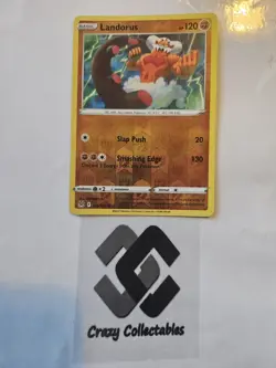 Pokemon Card Landorus 105/196 Lost Origin Reverse Holo Rare Mint Condition - Image 1