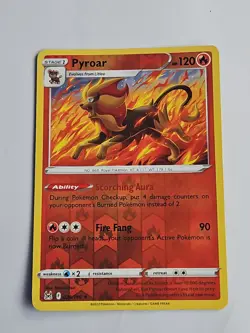 Pokemon Cards Pyroar Reverse Holo Rare 029/196 Lost Origin Pack Fresh Card - Image 1