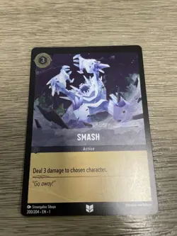 Smash 200/204 Disney Lorcana The First Chapter Uncommon Cold Foil Card NM - Image 1