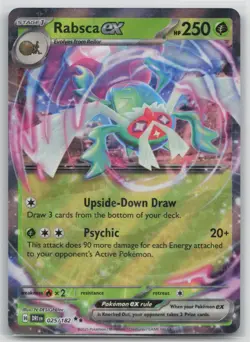 Pokemon Card Rabsca ex Double Rare SV10: Destined Rivals 025/182 NM - Image 1